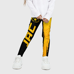 Леггинсы для девочки JAC - gold gradient по-вертикали, цвет: 3D-принт — фото 2