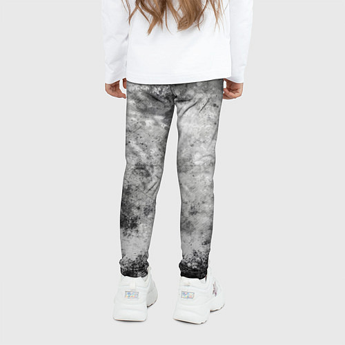 Детские легинсы Абстракция - gray mood / 3D-принт – фото 4
