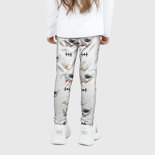 Детские легинсы Гусь и фигуры / 3D-принт – фото 4