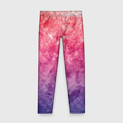 Детские легинсы Абстракция - сине-красные облака