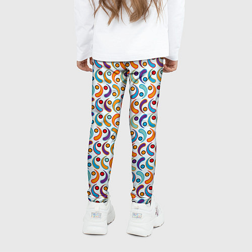 Детские легинсы Паттерн из симметричных фигур / 3D-принт – фото 4