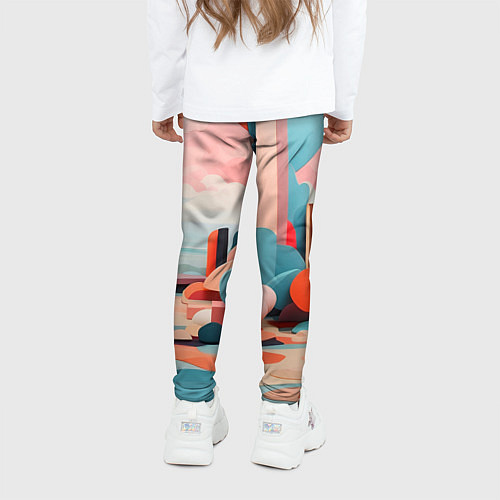 Детские легинсы Геометрия природы / 3D-принт – фото 4