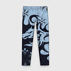 Детские легинсы Дракон со снежинками