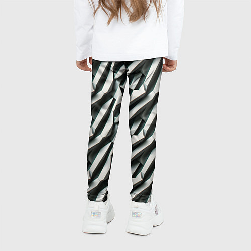 Детские легинсы Вертикальные полосы / 3D-принт – фото 4