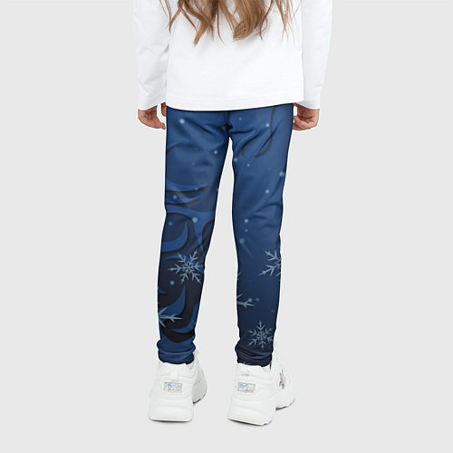 Детские легинсы Ледяной дракон 2024 / 3D-принт – фото 4