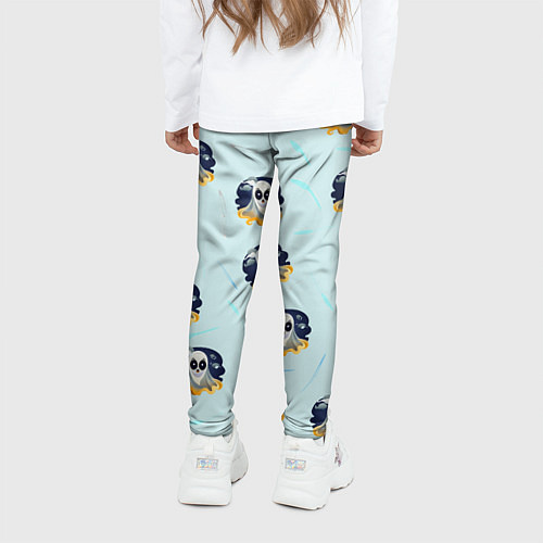 Детские легинсы Призрак и линии / 3D-принт – фото 4