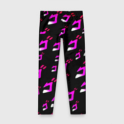 Детские легинсы JoJos Bizarre neon pattern logo