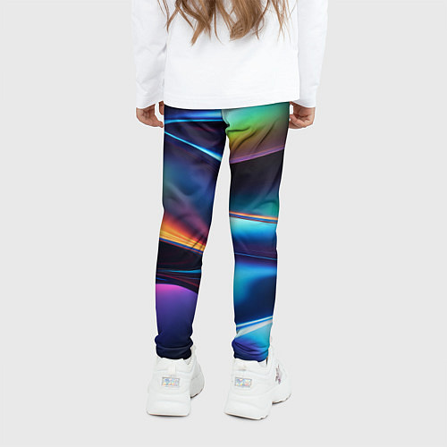 Детские легинсы Голографический материал / 3D-принт – фото 4