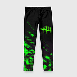 Леггинсы для девочки Dead by daylight green neon, цвет: 3D-принт