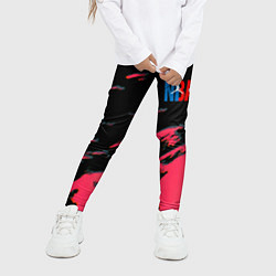 Леггинсы для девочки NBA краски текстура, цвет: 3D-принт — фото 2