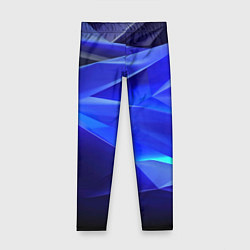 Детские легинсы Black and blue abstract background sport style