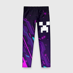 Детские легинсы Minecraft neon gaming