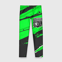 Леггинсы для девочки Lyon sport green, цвет: 3D-принт