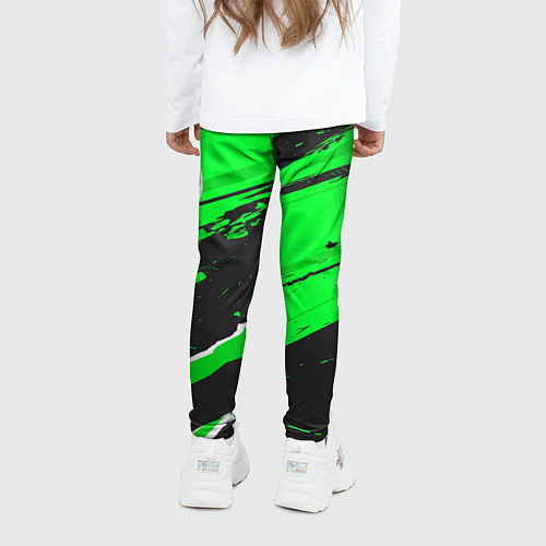 Детские легинсы Arsenal sport green / 3D-принт – фото 4