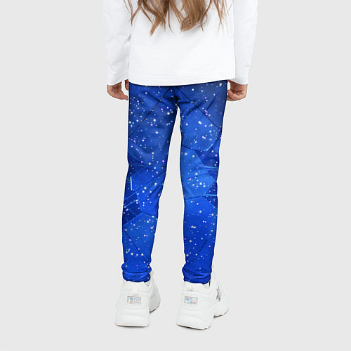 Детские легинсы Расколотое стекло - звездное небо / 3D-принт – фото 4