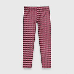 Леггинсы для девочки Розовый имитация сетки паттерн, цвет: 3D-принт