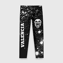 Леггинсы для девочки Valencia sport на темном фоне вертикально, цвет: 3D-принт
