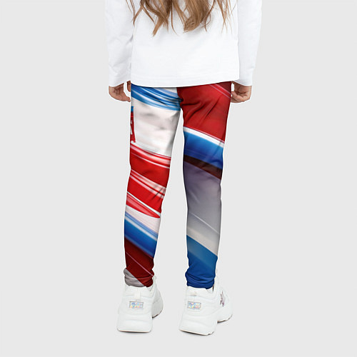 Детские легинсы Герб России на абстрактном фоне / 3D-принт – фото 4