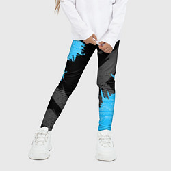 Леггинсы для девочки Extreme blue, цвет: 3D-принт — фото 2