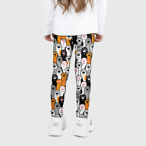 Детские легинсы Кошачьи лапы / 3D-принт – фото 4