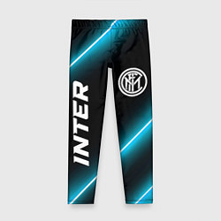 Леггинсы для девочки Inter неоновые лампы, цвет: 3D-принт