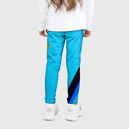 Детские легинсы Россия спортивная геометрия / 3D-принт – фото 4