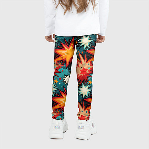 Детские легинсы Граффити звёзды и космос / 3D-принт – фото 4