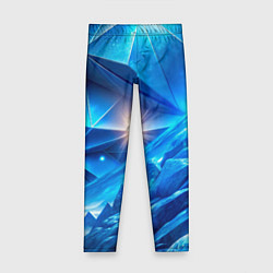 Детские легинсы Синяя объемная абстракция со вспышкой