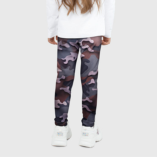 Детские легинсы Камуфляж-грязь / 3D-принт – фото 4