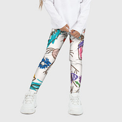 Леггинсы для девочки Детский принт, цвет: 3D-принт — фото 2