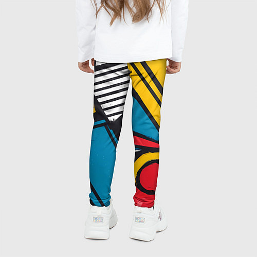 Детские легинсы Загаражное граффити / 3D-принт – фото 4