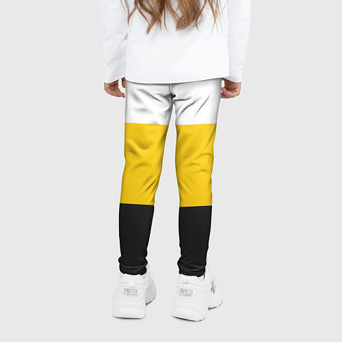 Детские легинсы Мы русские с нами Бог НИКА желтая патриоты / 3D-принт – фото 4