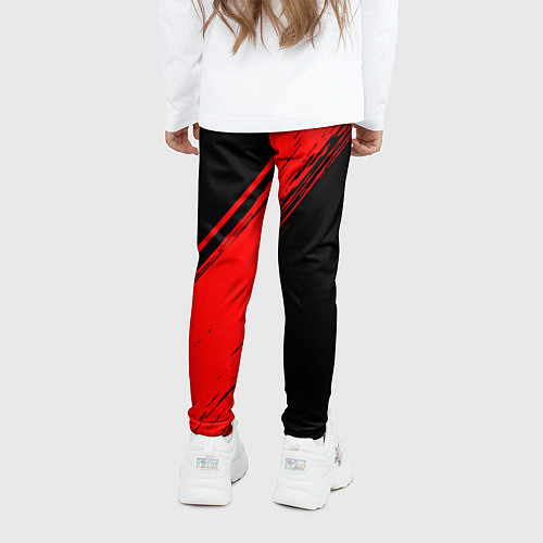 Детские легинсы Valencia - red gradient вертикально / 3D-принт – фото 4