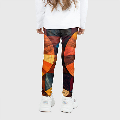 Детские легинсы Круговая мозайка / 3D-принт – фото 4