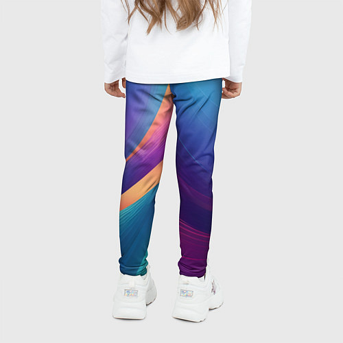 Детские легинсы Красивый градиент абстракция / 3D-принт – фото 4