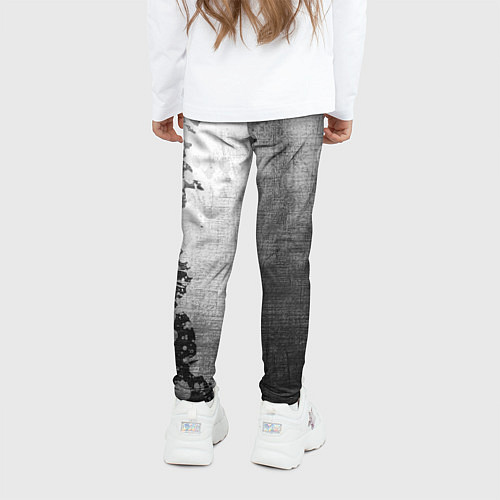 Детские легинсы PSV - grey gradient по-вертикали / 3D-принт – фото 4