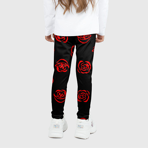 Детские легинсы Twenty one pilots rose pattern / 3D-принт – фото 4