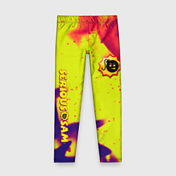 Детские легинсы Serious Sam flame yellow