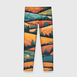 Детские легинсы Поля луга