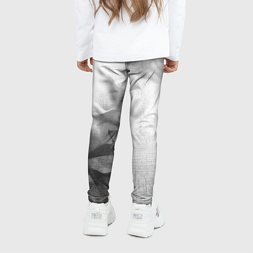 Детские легинсы Dongfeng - white gradient вертикально / 3D-принт – фото 4