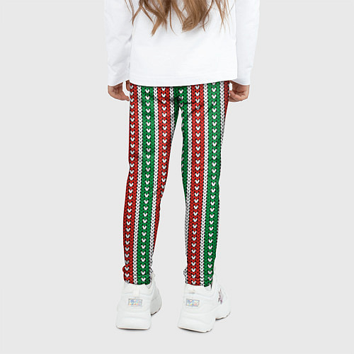 Детские легинсы Knitted pattern / 3D-принт – фото 4