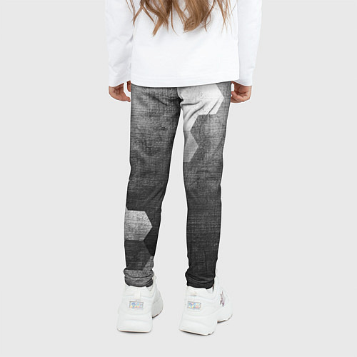 Детские легинсы Mini - grey gradient вертикально / 3D-принт – фото 4