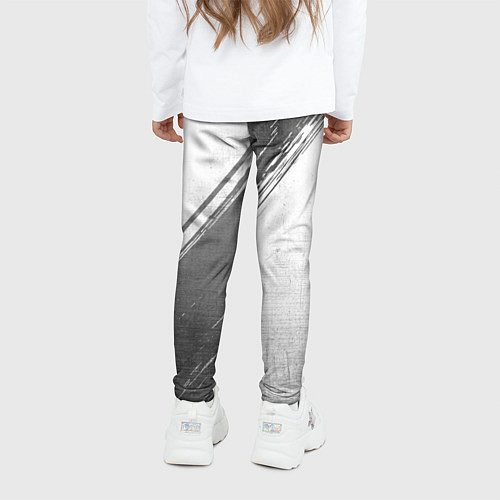 Детские легинсы Lifan - white gradient вертикально / 3D-принт – фото 4