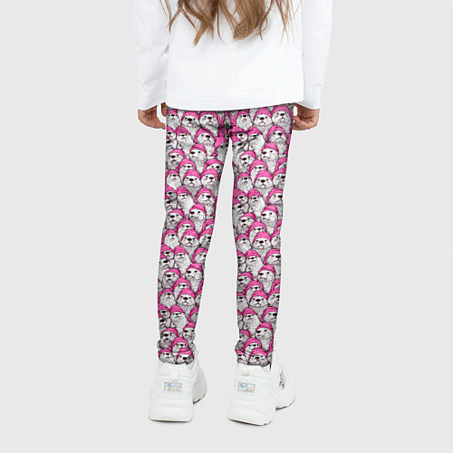 Детские легинсы Выдры новогодние / 3D-принт – фото 4