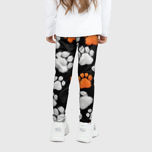 Детские легинсы Мохнатые лапки / 3D-принт – фото 4
