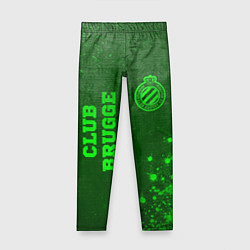 Детские легинсы Club Brugge - green gradient вертикально