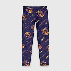 Леггинсы для девочки Mortal Kombat logo pattern, цвет: 3D-принт