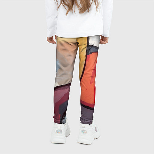 Детские легинсы Абстракция с кругами / 3D-принт – фото 4