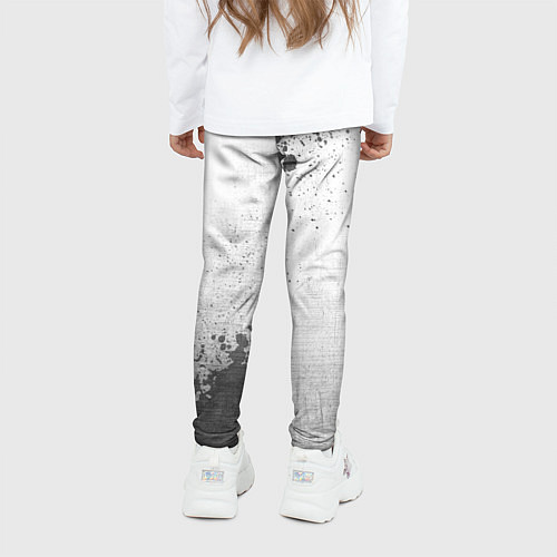 Детские легинсы Bayer 04 - white gradient вертикально / 3D-принт – фото 4