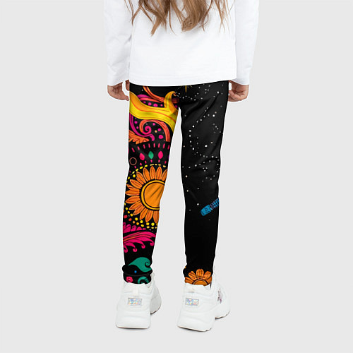 Детские легинсы Psychedelic abstract art / 3D-принт – фото 4